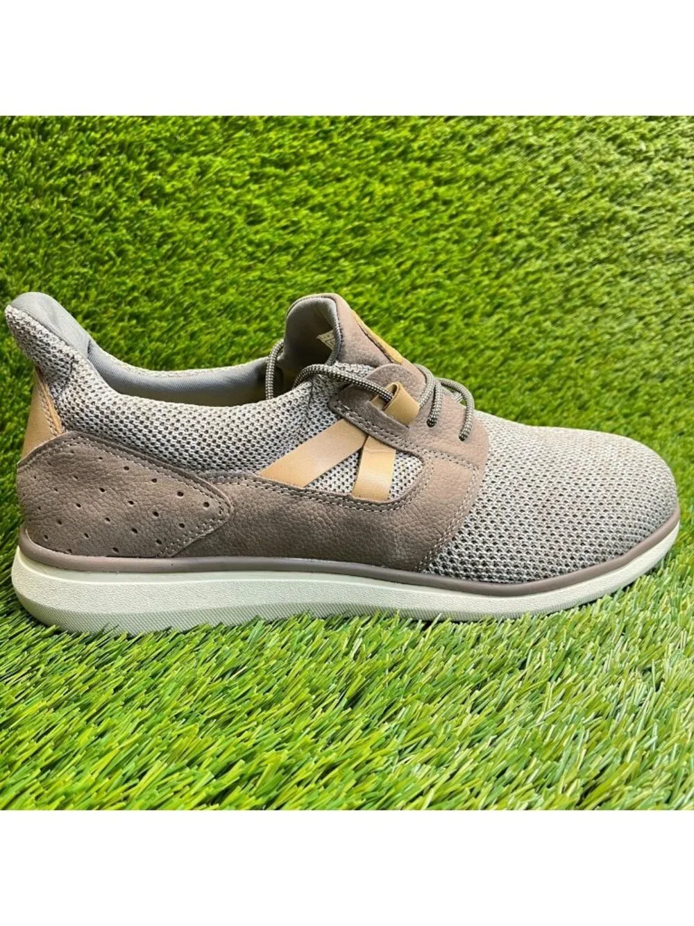 Florsheim Adventure Mens Size 10 3E Gray Brown White Steel Toe Safety Work Shoes